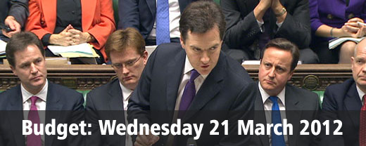 George Osborne Budget 2012