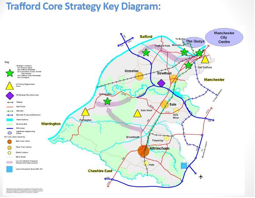 Trafford Core Strategy Key Diagram